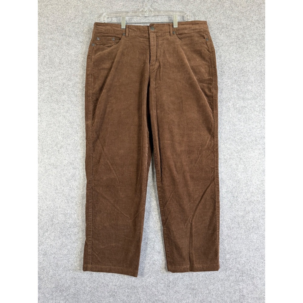Chadwicks Corduroy Pants Womens 16P Brown Excellent Straight Leg Vintage Style